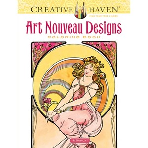 Creative Haven Art Nouveau Designs Coloring Book - (Adult Coloring Books: Art & Design) by  Alphonse Maria Mucha & Ed Sibbett Jr (Paperback) - 1 of 1