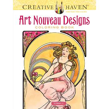 Creative Haven Art Nouveau Designs Coloring Book - (Adult Coloring Books: Art & Design) by  Alphonse Maria Mucha & Ed Sibbett Jr (Paperback)