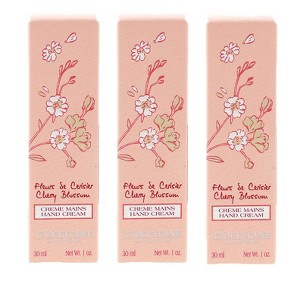 L'Occitane Cherry Blossom Hand Cream, Refreshingly Floral, Silky Hydration, Blooming Radiance Pack of 3, 1 oz - 1 of 4