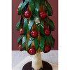 Recycled Metal Christmas Tree Set, Colorful Fruit Decor, 2-Piece Set by Kalalou - 2 of 4