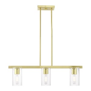 Livex Lighting Clarion 3 - Light Chandelier in  Satin Brass - 1 of 4