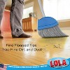 Angle Broom, 13" W Head, Large Style, Made w/ Recycled Soda Bottle Bristles, & Aluminum, Includes Swivel Hang Cap for Storage -by LOLA, 1 Pack - 3 of 4