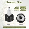 Unique Bargains Liquid Dispensing PP Squeeze Bottle Twist Top Caps 48 Pcs - 2 of 4