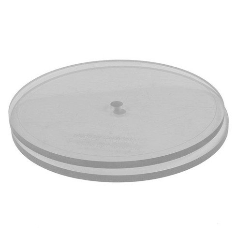Acrylic Round Cake Disk Set - Cake Discs Base Boards With Hole - 2 Comb  Scrapers (4 Patterns) & Dow