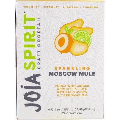 Joia Spirit Sparkling Moscow Mule Cocktail - 4pk/12 fl oz Cans