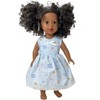 Doll Clothes Superstore Handmade Floral Dress with Scarf for 18" Girl Dolls - 3 of 4