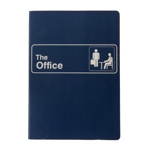 The Office Softcover Lined Journal Notebook, 96 Pages, Medium, 7 x 9 - Navy - 1 of 4