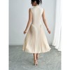 ITAFIT Sleeveless Pleated Tight-Fitting A-Line Dress - 2 of 4