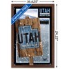 Trends International NHL Utah Hockey Club - Logo 24 Framed Wall Poster Prints - 3 of 4