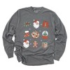 Simply Sage Market Women's Christmas Collage Long Sleeve Garment Dyed Tee - 2 of 4