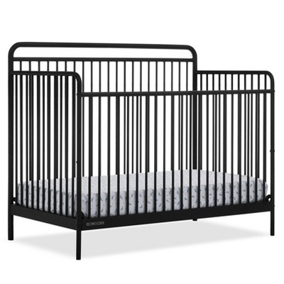 Delta Children Hayden 5 in 1 Convertible Metal Crib Matte Black Target