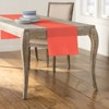 Slickblue 14"x108" Linen-Look Table Runner – Polyester Poplin, Wrinkle-Resistant, Serged Edge Finish, 41 Color Options - 2 of 3