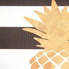 Nicole Miller 20" x 39" New York Gold Pineapple Kitchen Mat: Fruit Pattern, Indoor Accent Rug, Flat Pile, PVC Material - 3 of 4