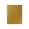JAM Paper Laminated Glossy 3 Hole Punch Two-Pocket School Folders Gold 385GHPGOD - 4 of 4