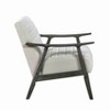 CAVINAS Velvet Accent Chair with Mid-Height Backrest and Wood Legs,Modern Upholstered Living Room Chairs,Reading Chairs for Living Room - 3 of 4