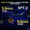 Maximm Flat Plug Extension Cord UL Certified 16 Gauge, 125V, 13 Amps, 1625 Watts Grounded 3-Prong Cord - 2 of 4