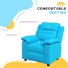PU Leather Reclining Toddler Chair with Armrest, Footrest and Headrest - 3 of 4