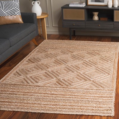 Coastal Comfort Hand-Knotted Jute 6' x 9' Natural Area Rug
