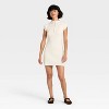 Women's Short Sleeve Ribbed Mini A-Line Dress - Universal Thread™ - 3 of 3