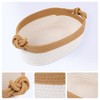REGALWOVEN Odorless Cotton Rope Handcrafted Compact Size Multiple Use Open Storage Bins 3 Packs - 2 of 4