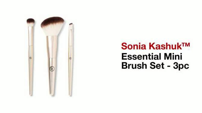 Sonia Kashuk&#8482; Essential Mini Brush Set - 3pc, 2 of 5, play video