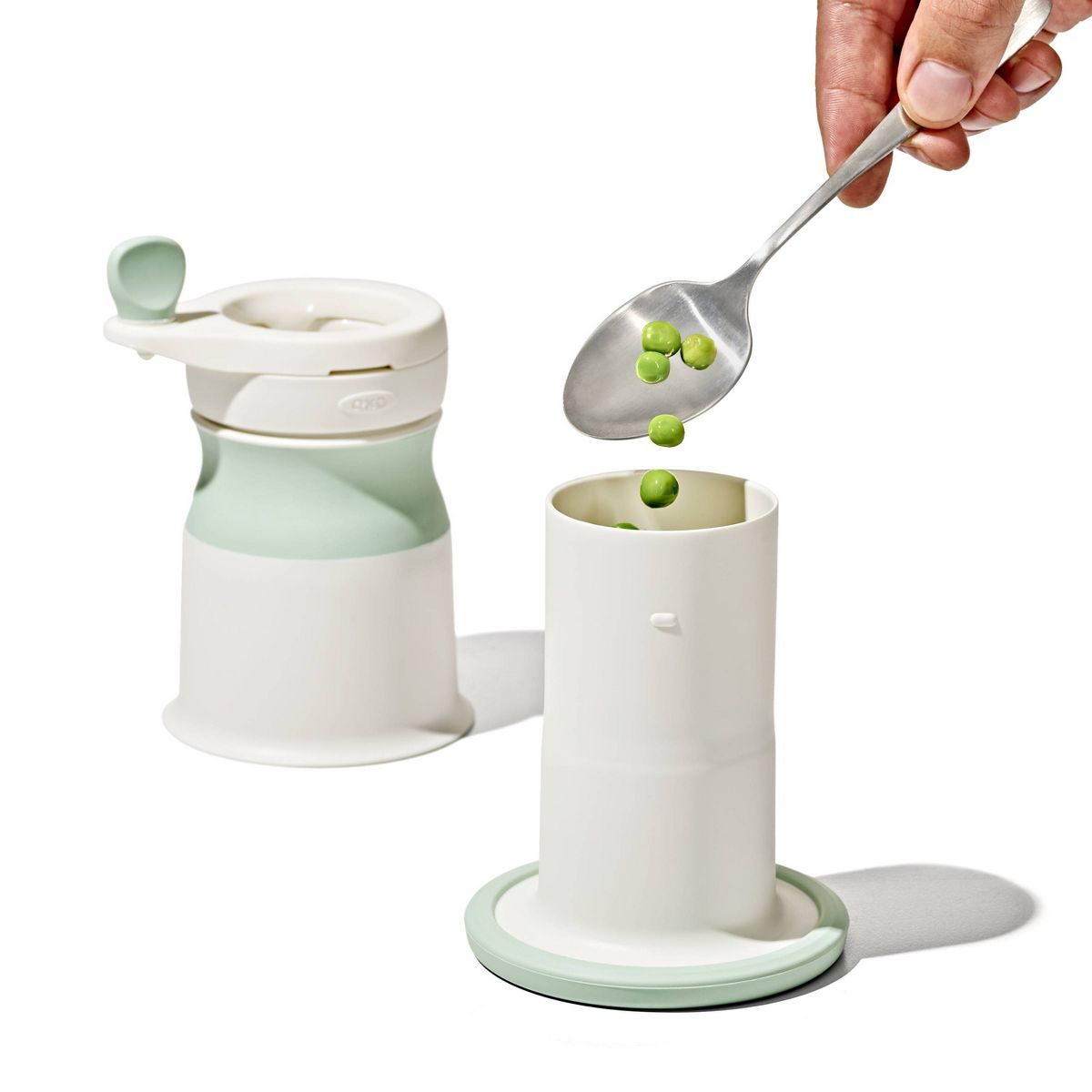 OXO Tot Mash Maker Stainless Steel Baby Food Mill - Opal - thumbnail 3
