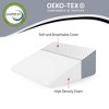 Continental Sleep, Elevated Bed Wedge Pillow for Back Support, Acid Reflux, Leg, Neck Pain, Snoring, Triangle | Chic Jacquard Cover, 12”x 24”x 24”. - image 2 of 4