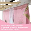 Twin Low Loft With Easy Slide & Pink & Gold Princess Curtain - 4 of 4