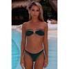 Moda Minx 'Forest Green' Bohemian Bay Kailani Bandeau Bikini Top - 3 of 4