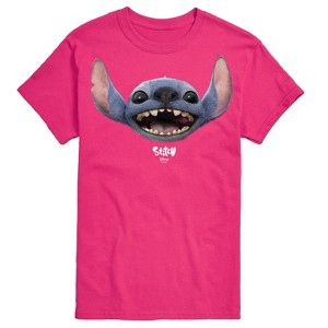 Men's - Lilo and Stitch - Stitch Face Oversized- Men's Short Sleeve Graphic T-Shirt Short Sleeve Graphic T-Shirt - 1 of 3