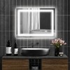 Ridstar 31.5 in. W x 23.6 in. H Clear Rectangular Bathroom Mirror with Led Lights - 3 of 4
