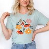 Simply Sage Market Women's Abstract Flowers Short Sleeve Graphic Tee - 2 of 4