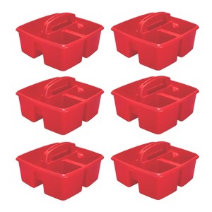 Storex Small Caddy, Red, Pack of 6 - 1 of 1