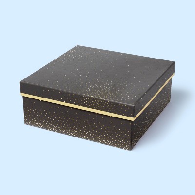 Square Foil Dotted Box Black - Spritz™