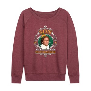Women's - ELF - Son of a Nutcracker Lightweight French Terry Slouchy - 1 of 4
