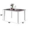NicBex Dining Table 60" Farmhouse Rectangular Wooden Dining Table for Dining Room - 2 of 4