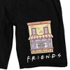 Friends TV Series Central Perk Men's Black Graphic Sleep Shorts - 2 of 4