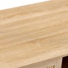 LIVAREEmlen PE Rattan Coffee table, Sliding Door for Storage, Solid Wood Legs, Modern Table for Living Room - 4 of 4