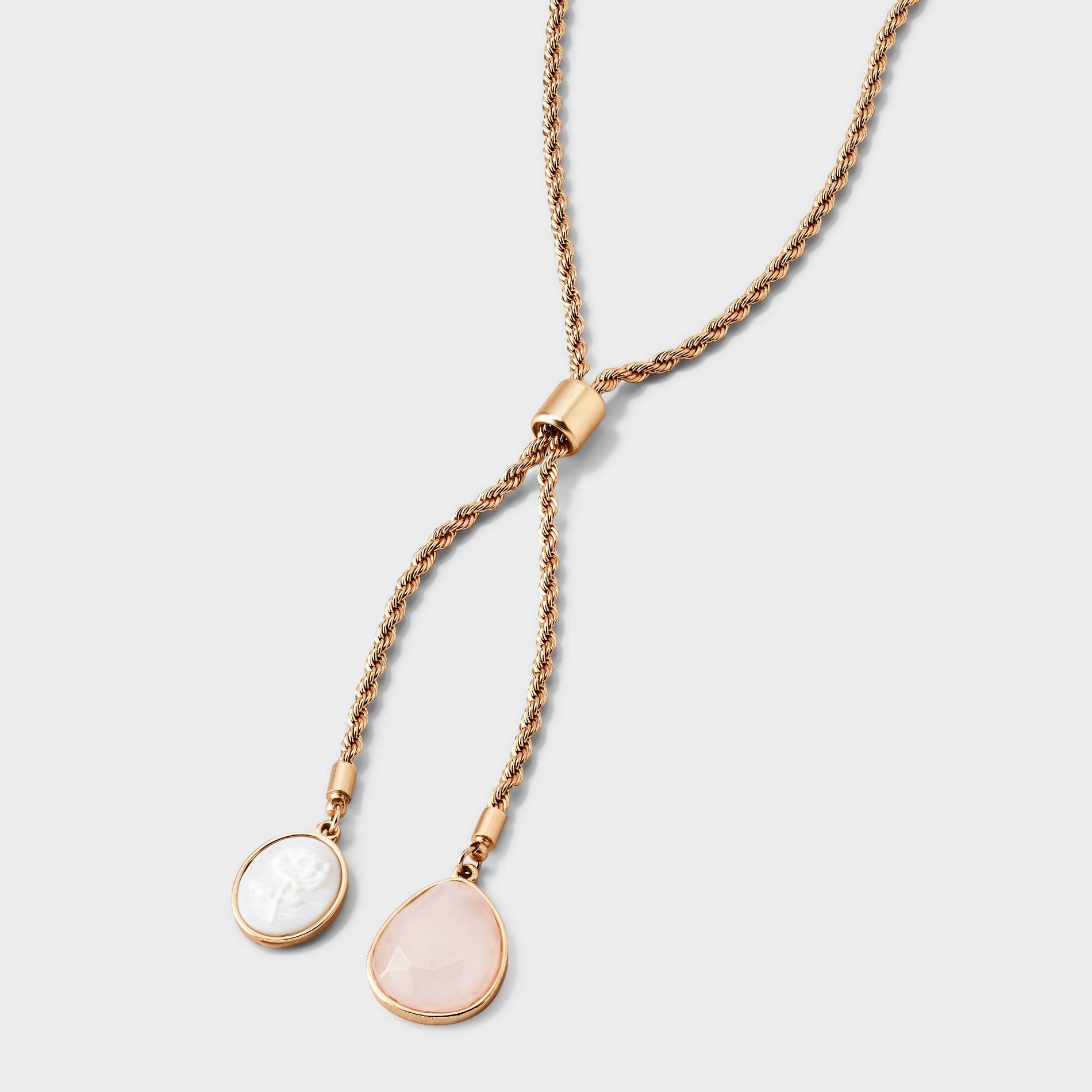 Western Rope Chain Bolo Necklace - Universal Thread™ Gold