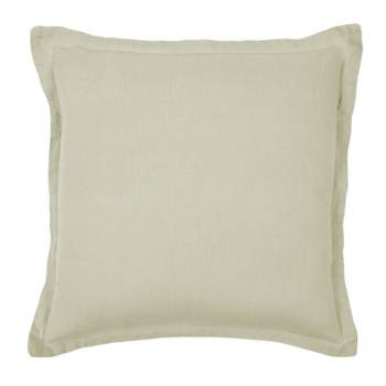 KAF Home Washed Linen with Flange Decorative Pillow 20" x 20"