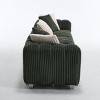 114'' Corduroy Three-Seater Sofa with Solid Wooden Frame,Comfortable and Durable for Living Rooms and Offices - The Pop Home - 4 of 4