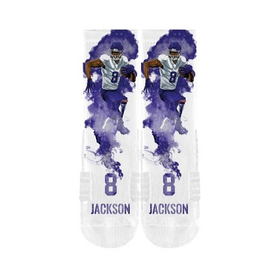 NFL Baltimore Ravens Lamar Jackson Athletic Socks - M/L