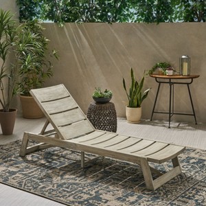 PAGED Pool Lounge Chairs Patio Chaise Lounge All Weather Reclining Chair for Outside, Beach, Lawn, Yard - 1 of 4