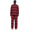 Ashford & Brooks Mens Flannel Plaid Pajamas Long Pj Set - 4 of 4
