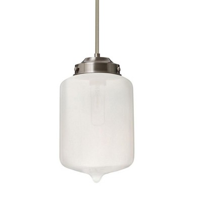Besa Lighting Olin 1 - Light Pendant in  Satin Nickel