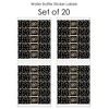 Big Dot of Happiness Adult 80th Birthday - Gold - Birthday Party Water Bottle Sticker Labels - Set of 20 - 3 of 4
