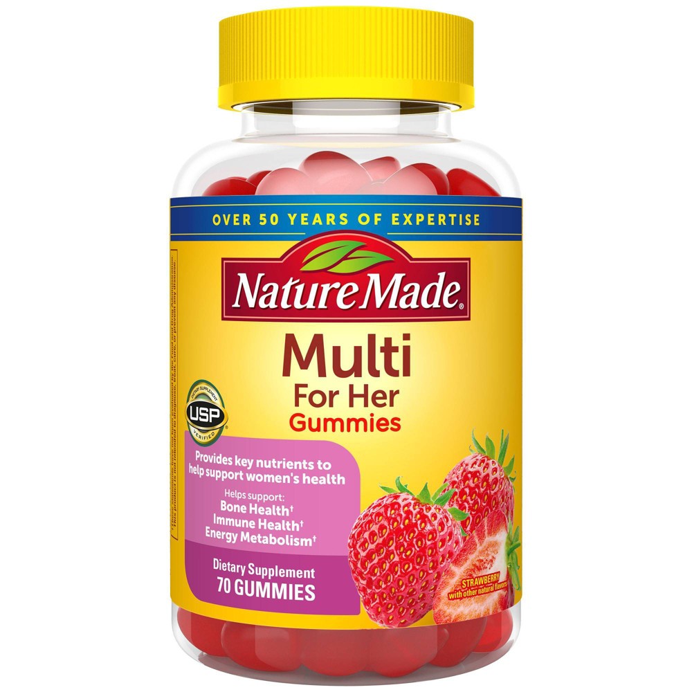 Photos - Vitamins & Minerals Nature Made Multi for Her Women Multivitamin Gummies - 70ct