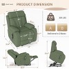 Velvet Power Lift Recliner Chair for Seniors, Adjustable Electric Reclining Lift Chair with Remote Control, Heavy Duty Small Space Recliner-Koiai - 4 of 4