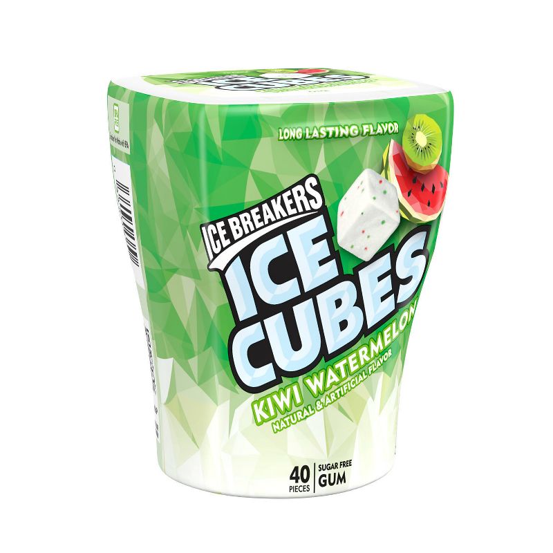 Ice Breakers Kiwi Watermelon Ice Cubes Gum - 3.24oz, 1 of 7