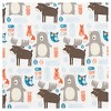 Trend Lab Deluxe Flannel Fitted Crib Sheet - Scandi Forest - 2 of 3